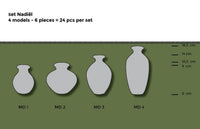 NADIEL TAUPE MIX Budvase Set