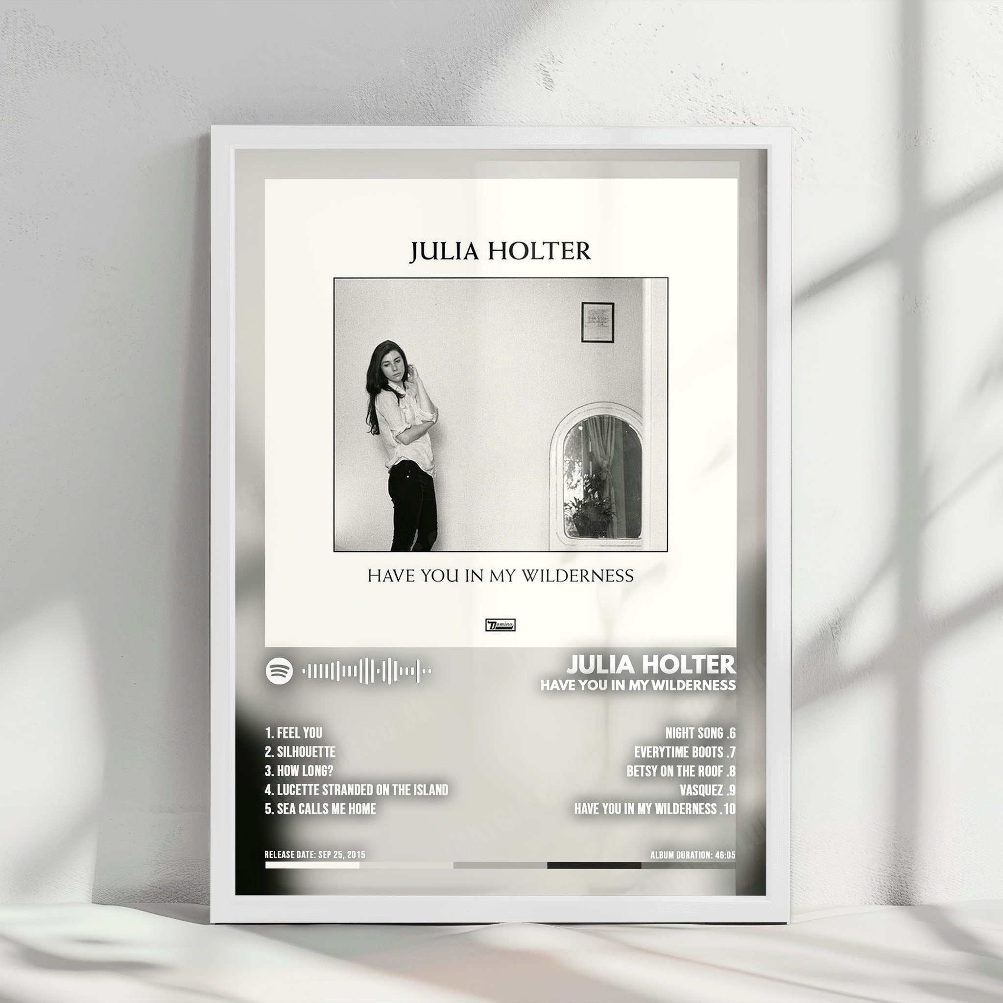 Julia Holter "Have You in My Wilderness" Album Cover Poster - with Complete Tracklist