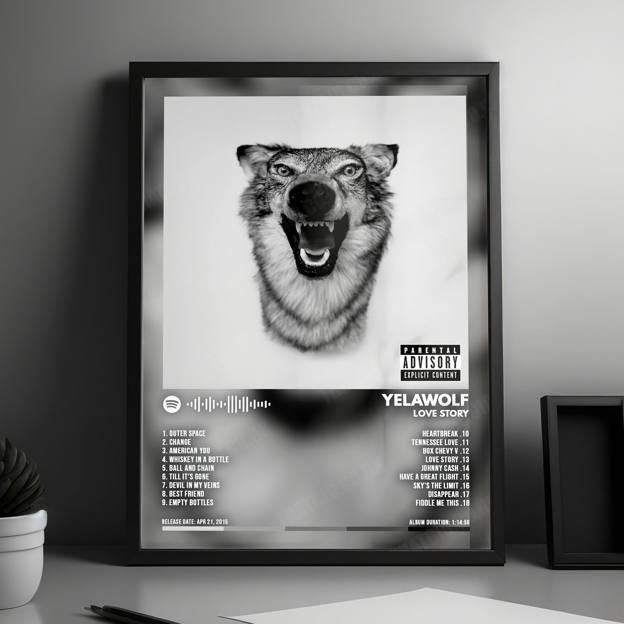 Yelawolf "Love Story" Album Cover Poster - with Complete Tracklist