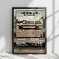 The Black Keys "El Camino" Album Cover Poster - with Complete Tracklist
