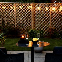 4lite Antheia Solar IP44 Festoon Outdoor String Lights - 5m