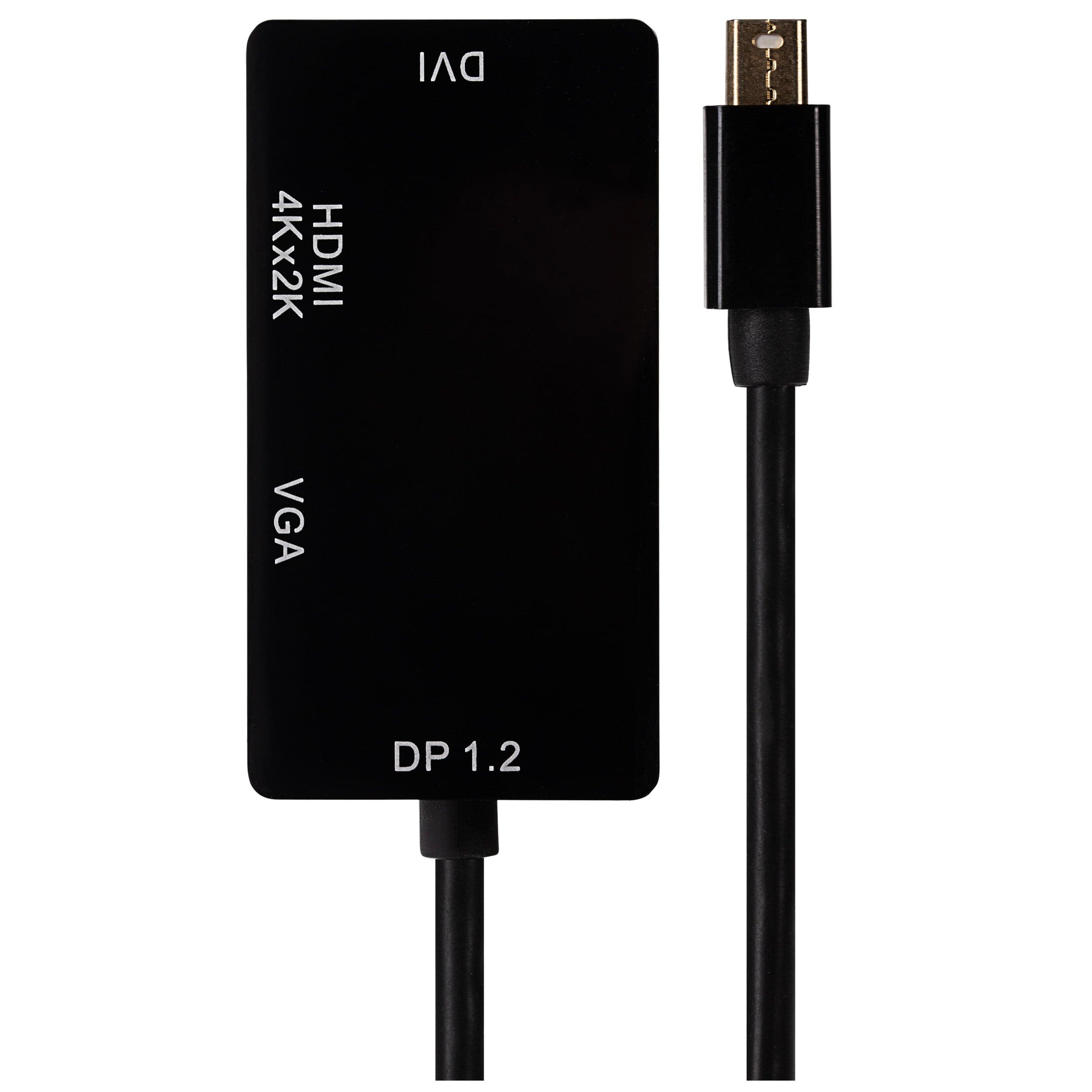 Nikkai Mini Displayport Multiport Hub to 4K HDMI / VGA DVI-I 24+5 Pin / DisplayPort 1.2