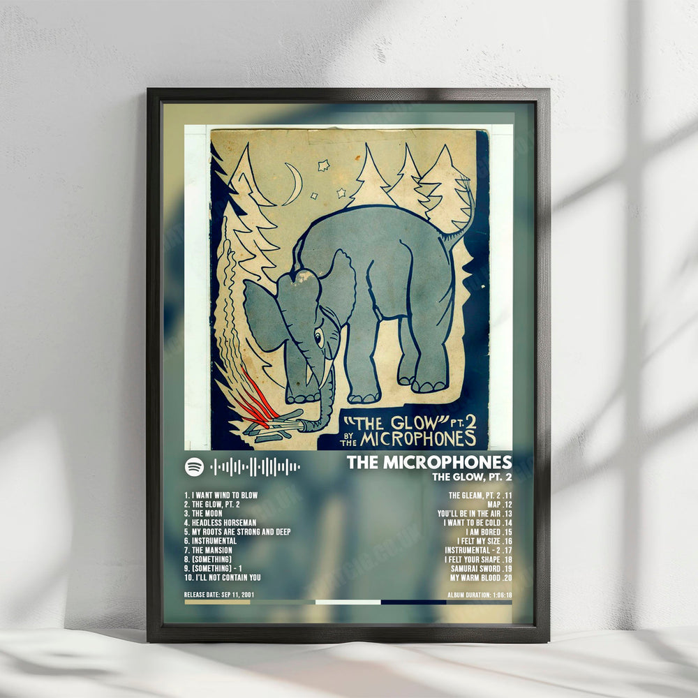 The Microphones "The Glow Pt. 2" Album Cover Poster - with Complete Tracklist