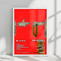 Run The Jewels "Run The Jewels 2" Album Cover Poster - with Complete Tracklist
