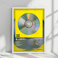 Bad Bunny "Las Que No Iban a Salir" Album Cover Poster - with Complete Tracklist