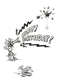 Clown in the Box Children's Birthday Card (105 x 148 mm)