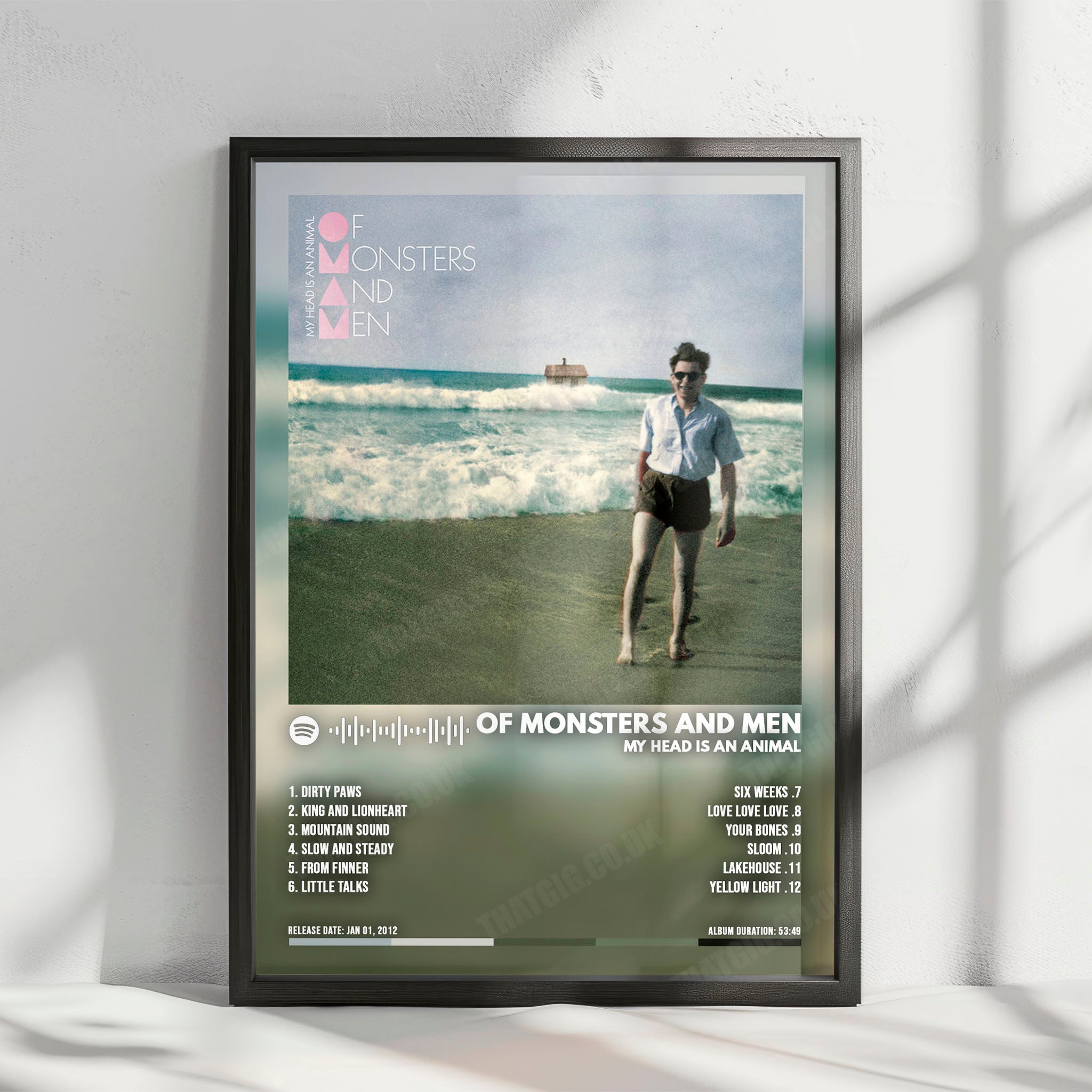 Of Monsters and Men "My Head Is an Animal" Album Cover Poster - with Complete Tracklist