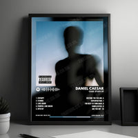 Daniel Caesar "CASE STUDY 01" Album Cover Poster - with Complete Tracklist