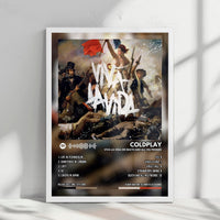 Coldplay "Viva La Vida Or Death And All His Friends" Album Cover Poster - with Complete Tracklist