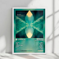 Bonobo "The North Borders" Album Cover Poster - with Complete Tracklist