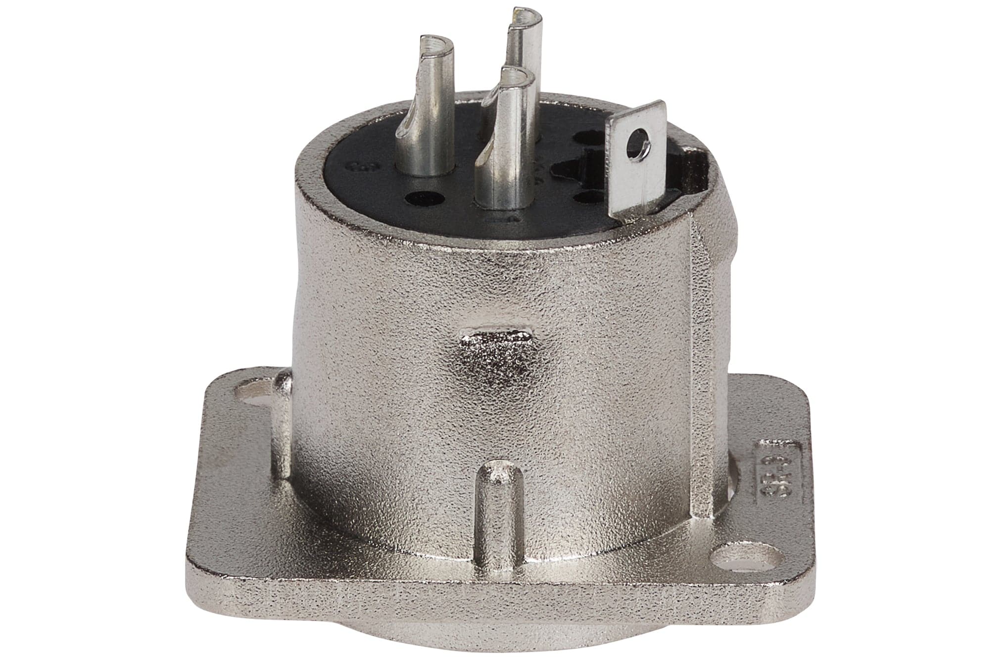 Maplin 3 Pole Nickel XLR Chassis Plug