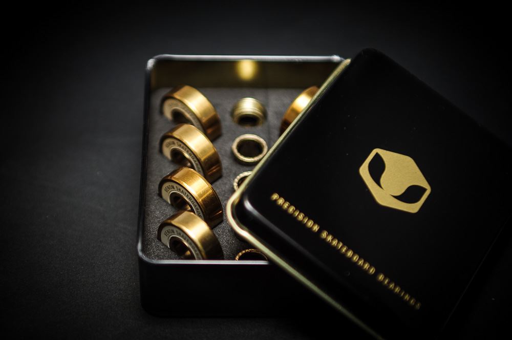Venom Precision Gold Skateboard Bearings - Skate Rated