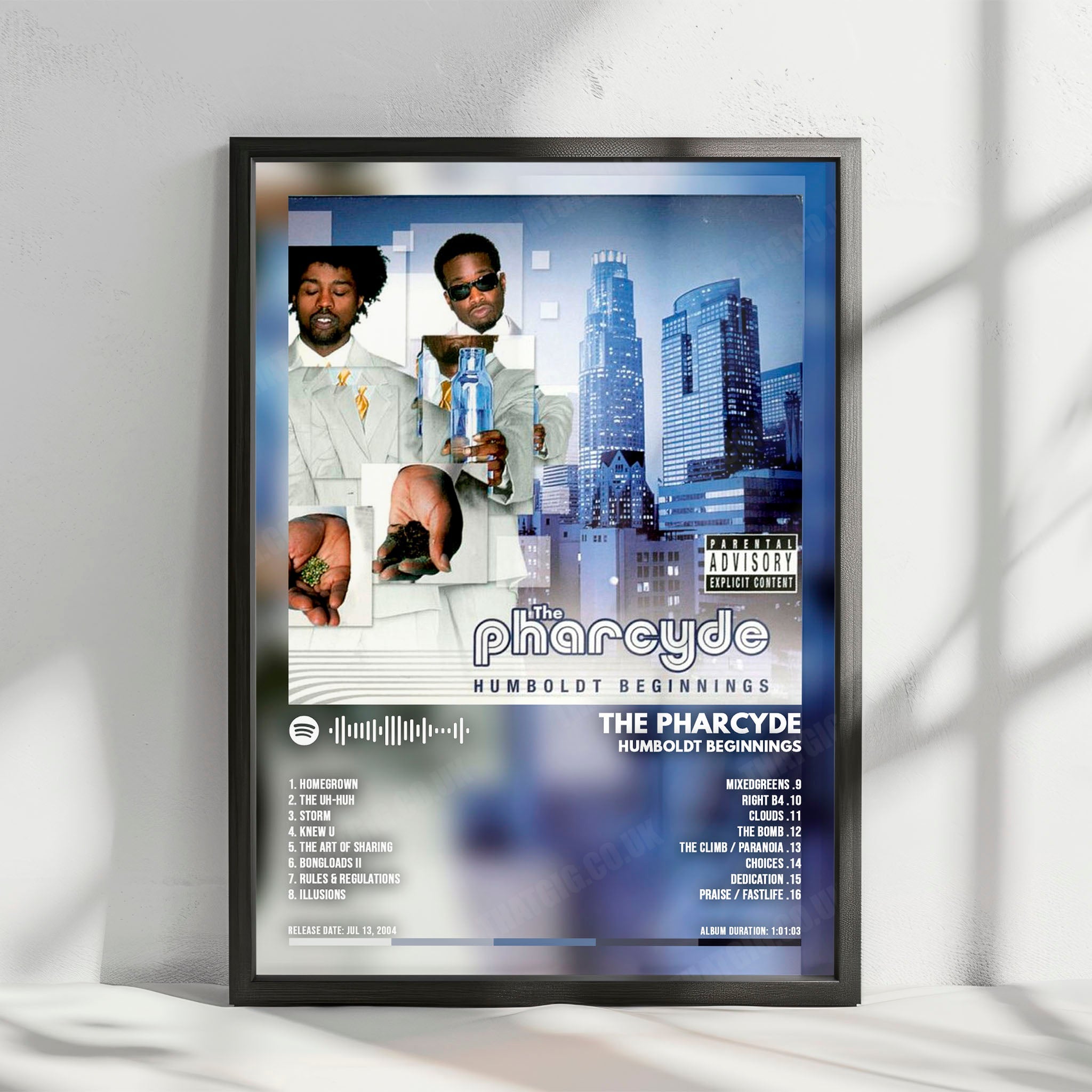 The Pharcyde "Humboldt Beginnings" Album Cover Poster - with Complete Tracklist