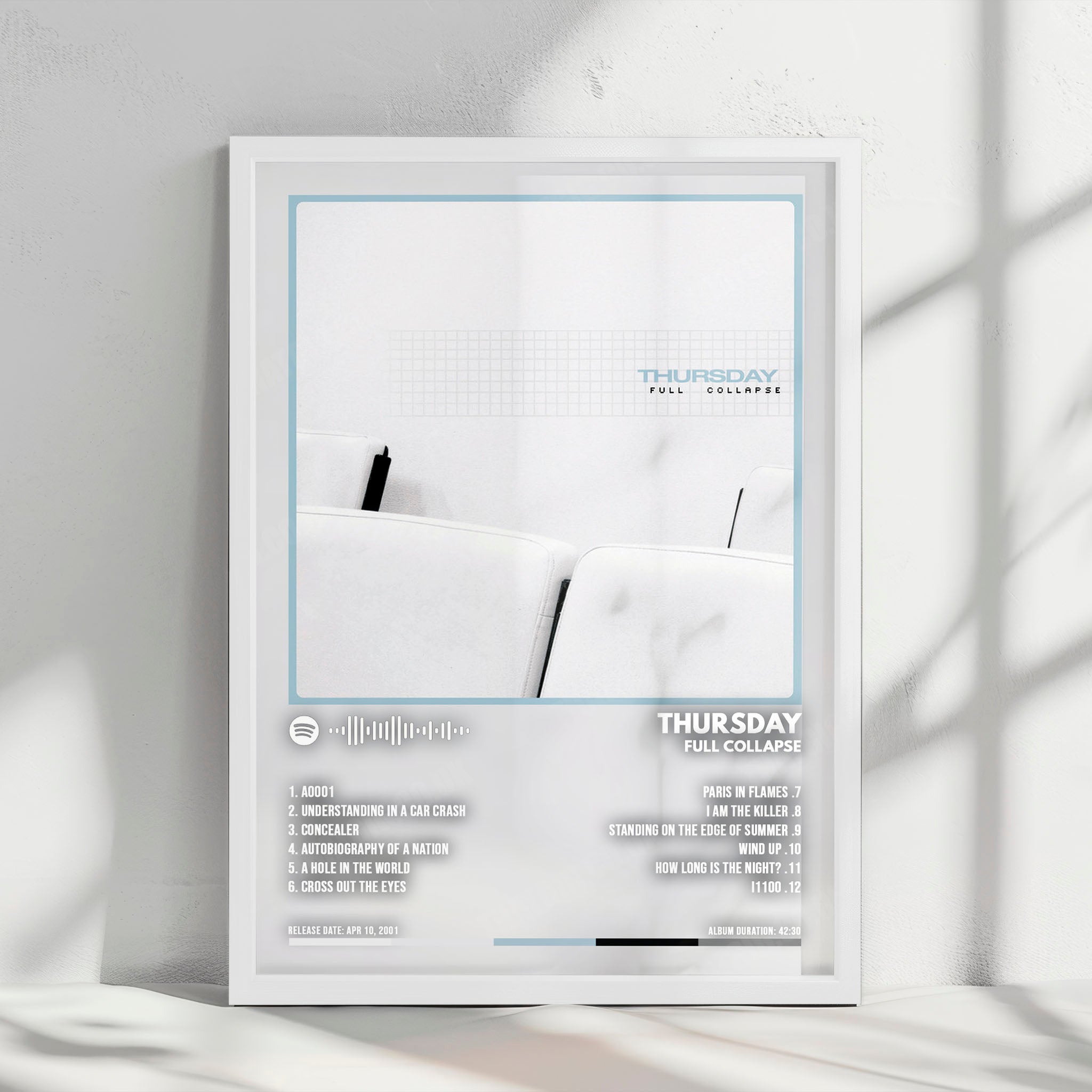 Thursday "Full Collapse" Album Cover Poster - with Complete Tracklist