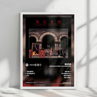 Rush "Moving Pictures" Album Cover Poster - with Complete Tracklist