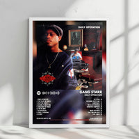 Gang Starr "Daily Operation" Album Cover Poster - with Complete Tracklist