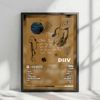 DIIV "Oshin" Album Cover Poster - with Complete Tracklist