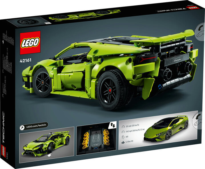 Lego Technic 42161 Lamborghini Huracán Tecnica Model for Ages 9 and Up