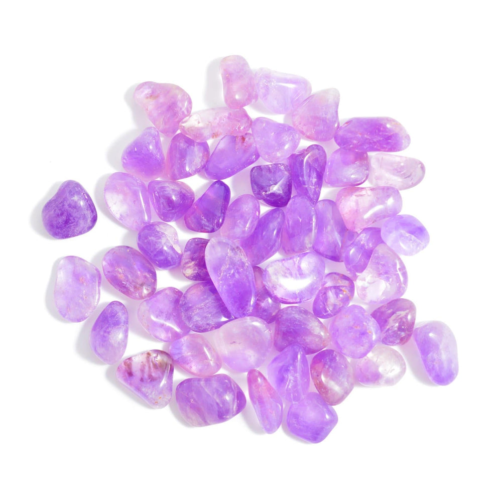 Amethyst Tumbled Semi-Precious Gemstone with Info Card