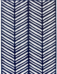 Maestro Herringbone Blue Rug