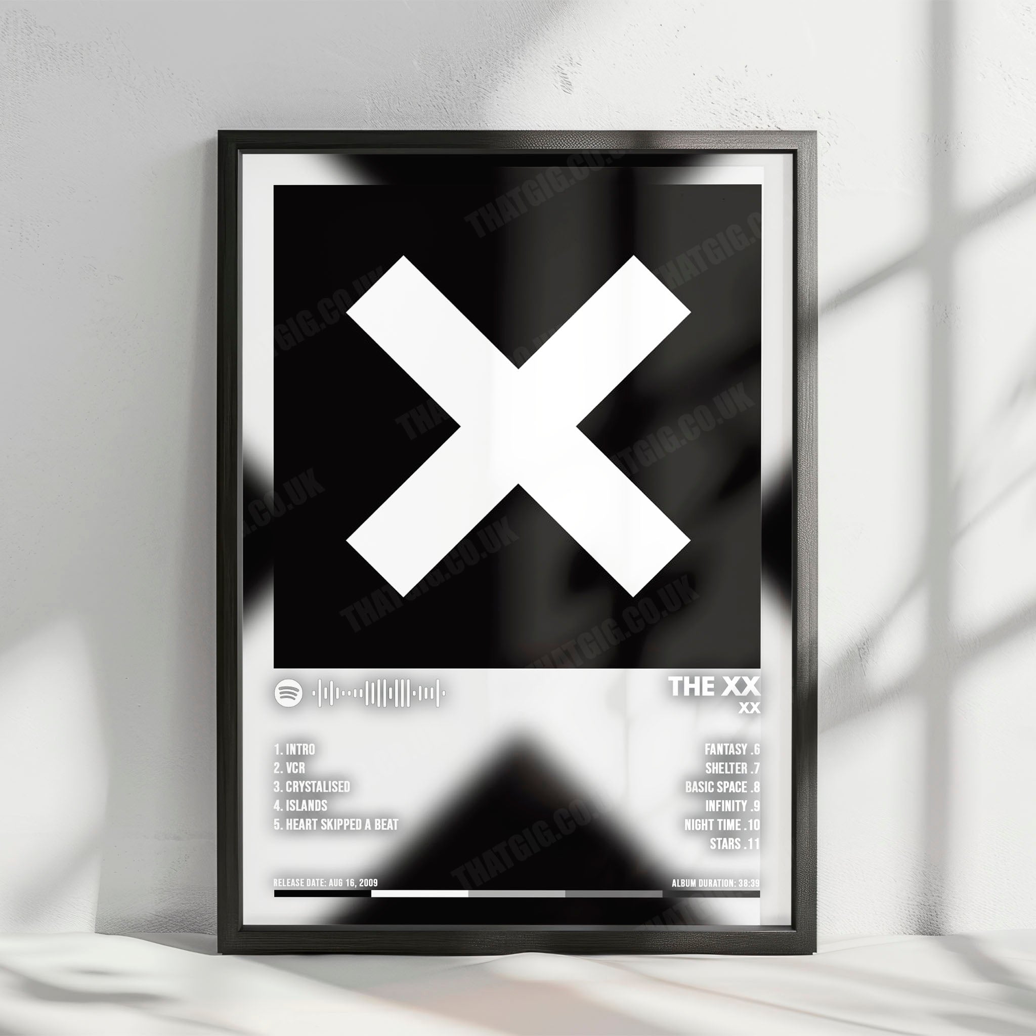 The xx "xx" Album Cover Poster - with Complete Tracklist