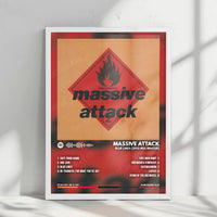 Massive Attack "Blue Lines  " Album Cover Poster - with Complete Tracklist