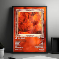 Kid Cudi "Indicud" Album Cover Poster - with Complete Tracklist