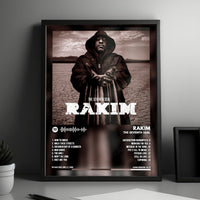 Rakim "The Seventh Seal" Album Cover Poster - with Complete Tracklist
