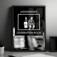 Japandroids "Celebration Rock" Album Cover Poster - with Complete Tracklist