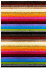Linea Rainbow Striped Washable Rugs & Runners