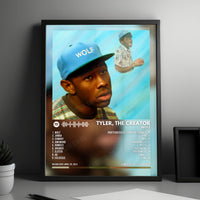 Tyler, The Creator "Wolf" Album Cover Poster - with Complete Tracklist