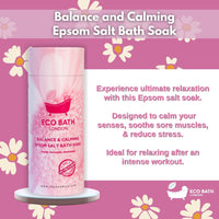 Eco Bath London Balance and Calming Epsom Salt Bath Soak - Tube