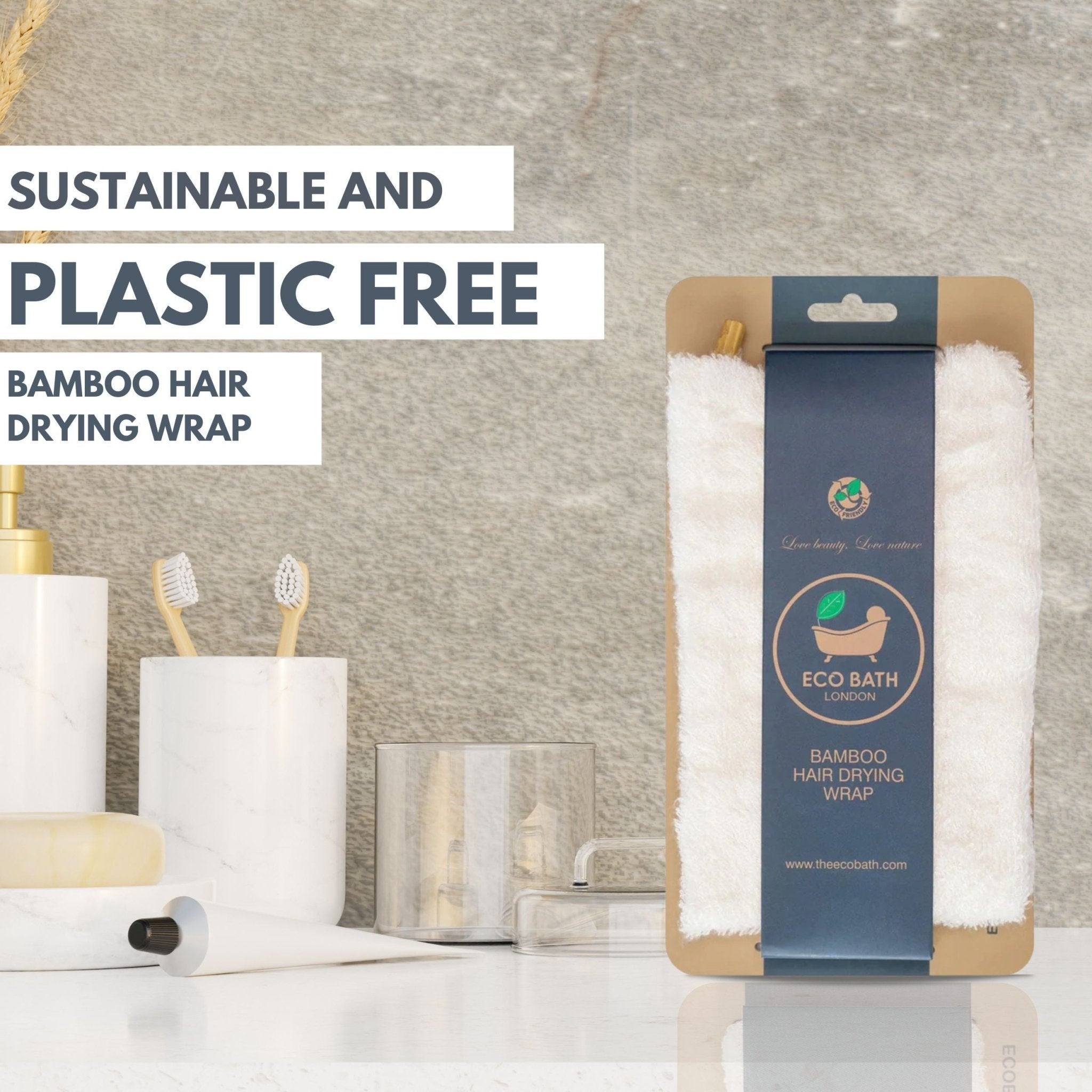 Eco Bath Bamboo Hair Drying Wrap