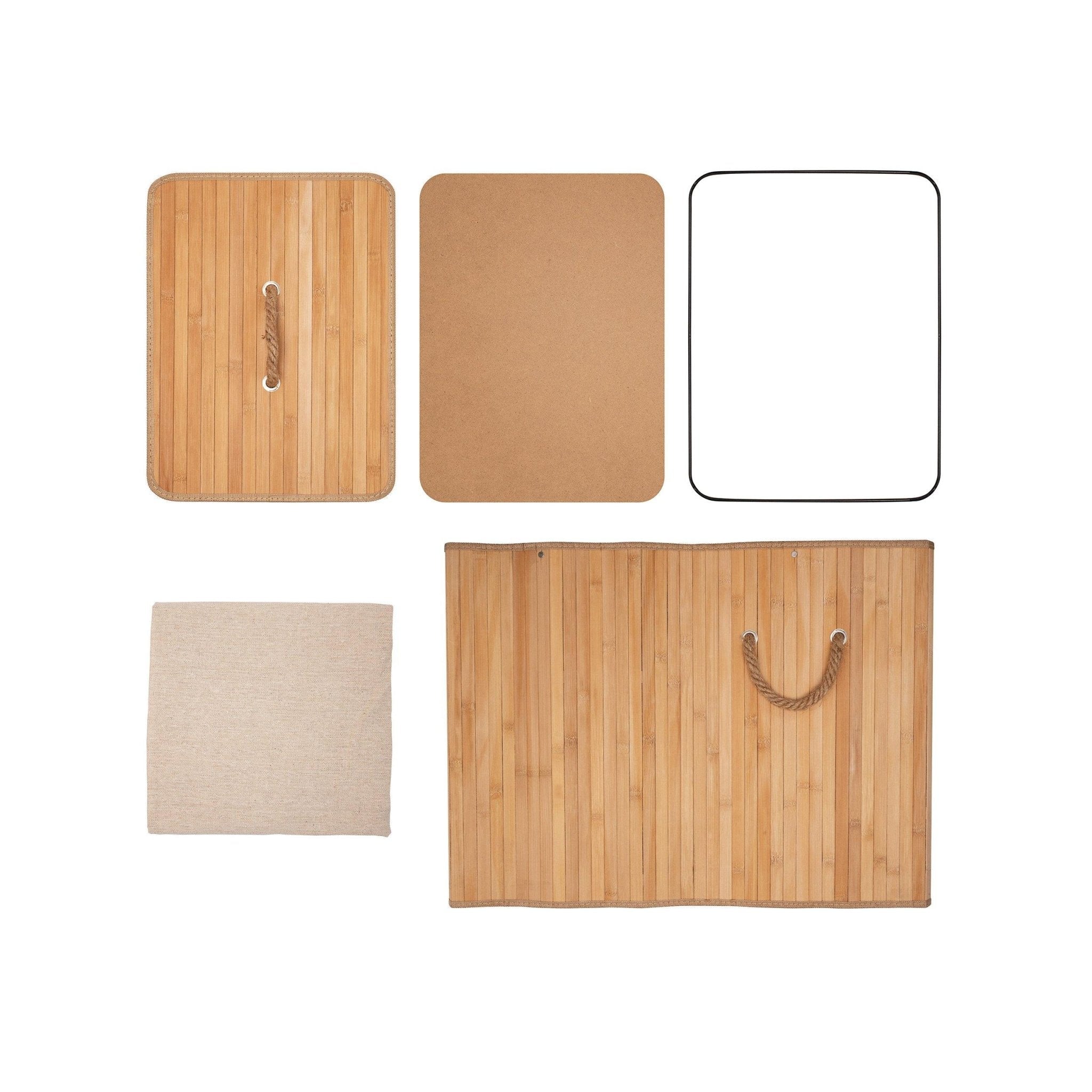 Eco Bath London Bamboo Laundry Basket with Lid and Removable Lining