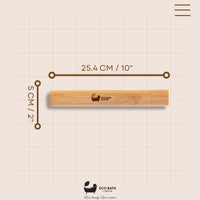 Eco Bath London Bamboo Toothbrush in Bamboo Tube Travel Case