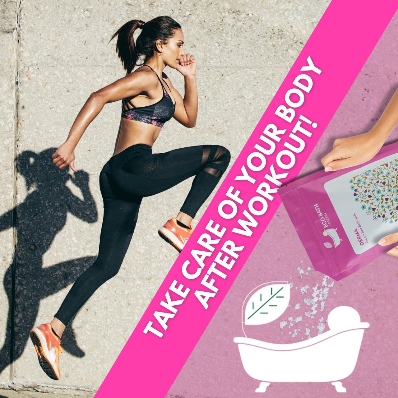 Eco Bath London Derma Epsom Salt Bath Soak - Pouch | 500g & 1000g