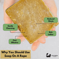 Eco Bath Hand Made Bay & Olive Soap (+/- 200gr)