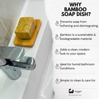 Eco Bath London Bamboo Rectangle Soap Dish