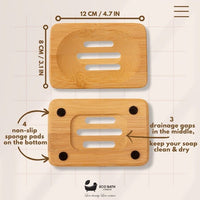 Eco Bath London Bamboo Rectangle Soap Dish