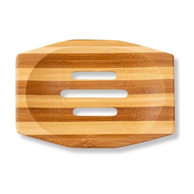Eco Bath London Bamboo Stripes Rectangle Soap Dish