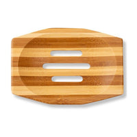 Eco Bath London Bamboo Stripes Rectangle Soap Dish