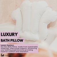 Eco Bath London Bath Pillow - Waterproof Bathtub Pillow for Head & Neck