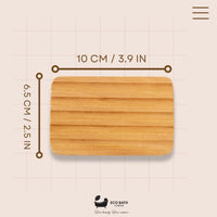 Eco Bath London Beech Wood Ridged Soap Dish