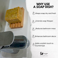 Eco Bath London Beech Wood Ridged Soap Dish