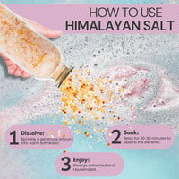 Eco Bath London Lemongrass Himalayan Bath Salt 300g - Premium Himalayan Salt Infused with Lemongrass & Calendula