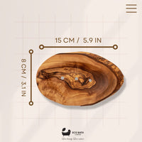 Eco Bath London Olive Wood Leaf Soap Dish