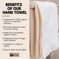Eco Bath London Organic Cotton Hand Towel - 50x100cm