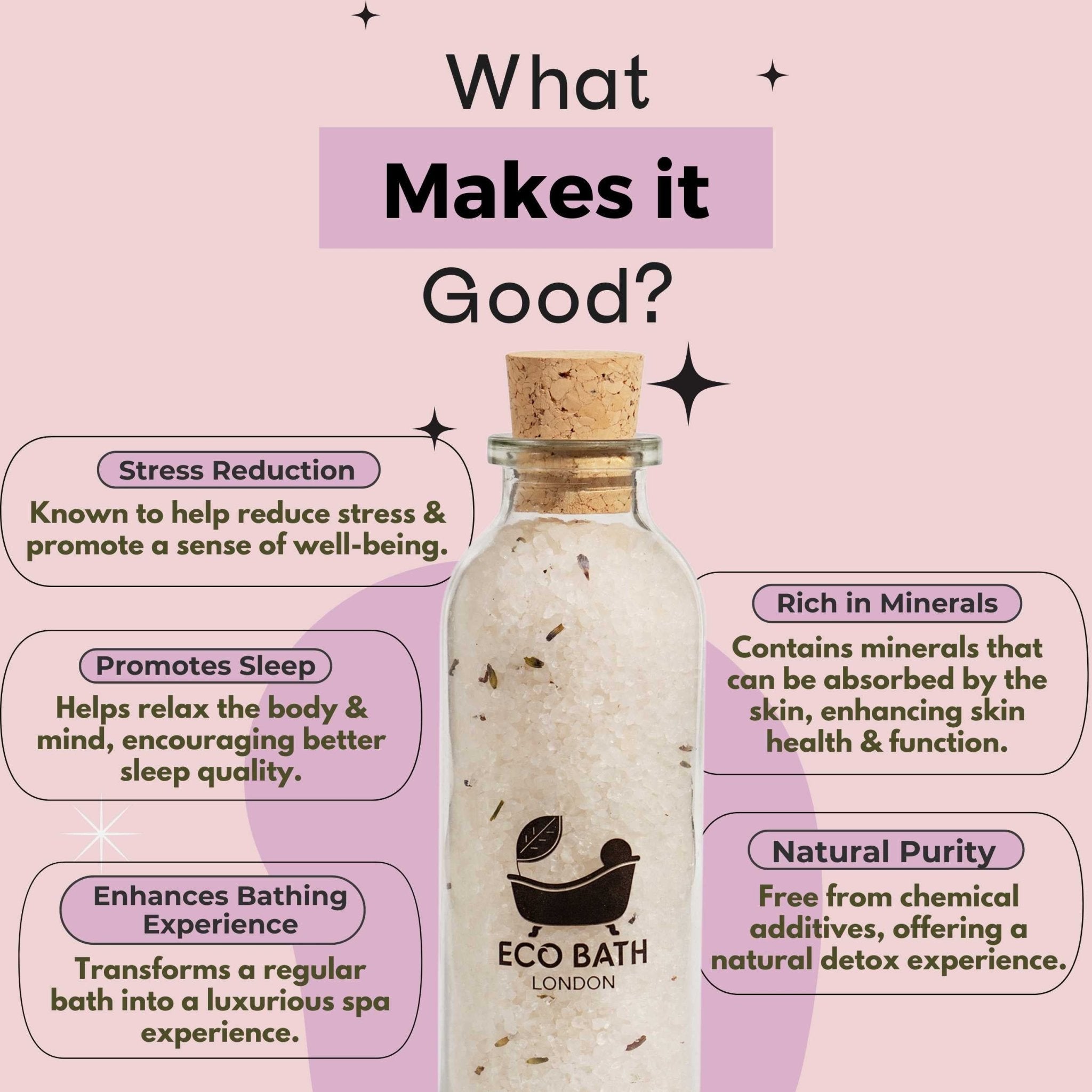 Eco Bath London Stress Relief Dead Sea Salt (300g)