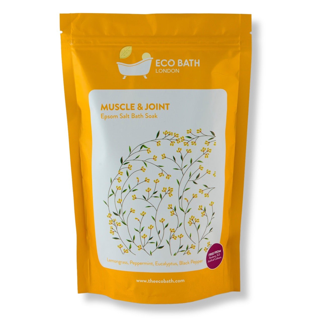 Eco Bath London Muscle and Joint Epsom Salt Bath Soak - Pouch | 500g & 1000g