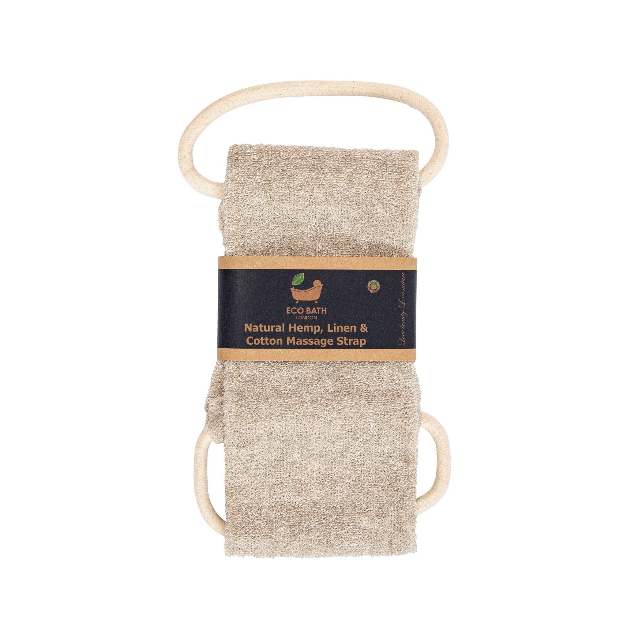Eco Bath Natural Hemp Linen & Cotton Massage Strap and Glove
